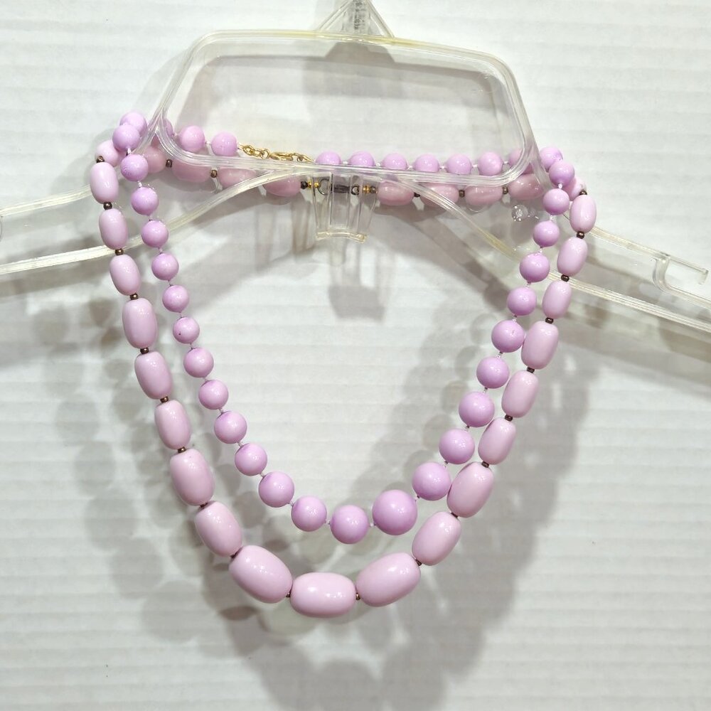 Lilac Necklace lot of 2  Jewelry #152